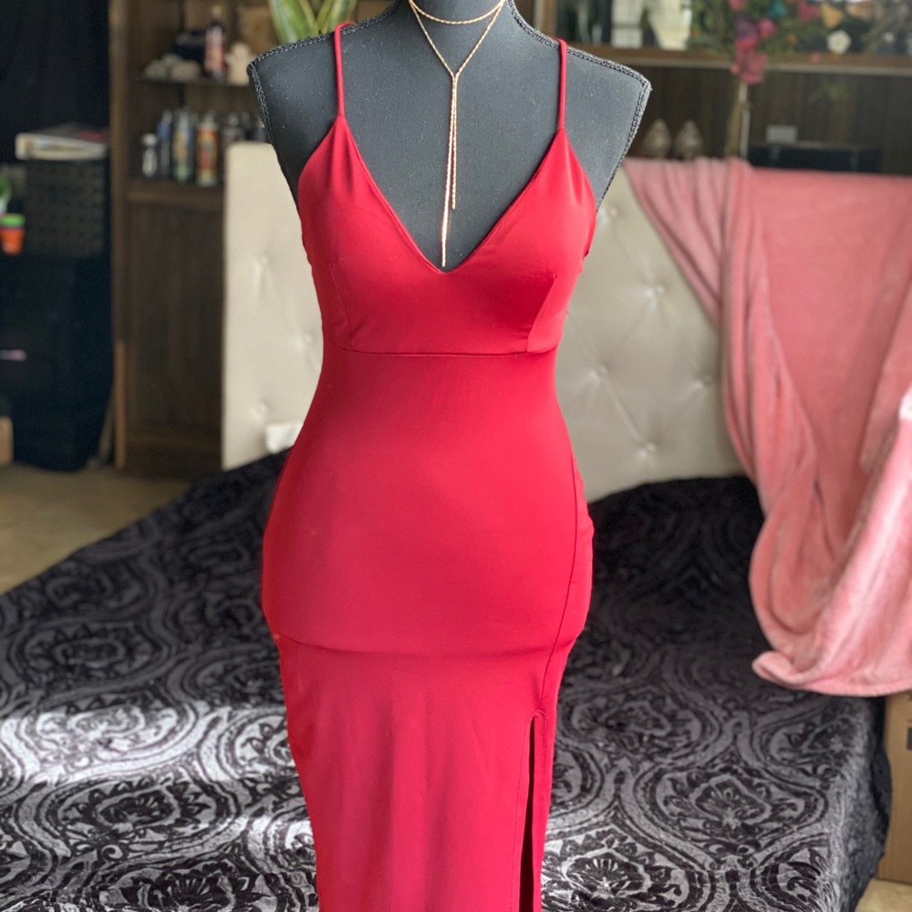 Spaghetti strap midi dress